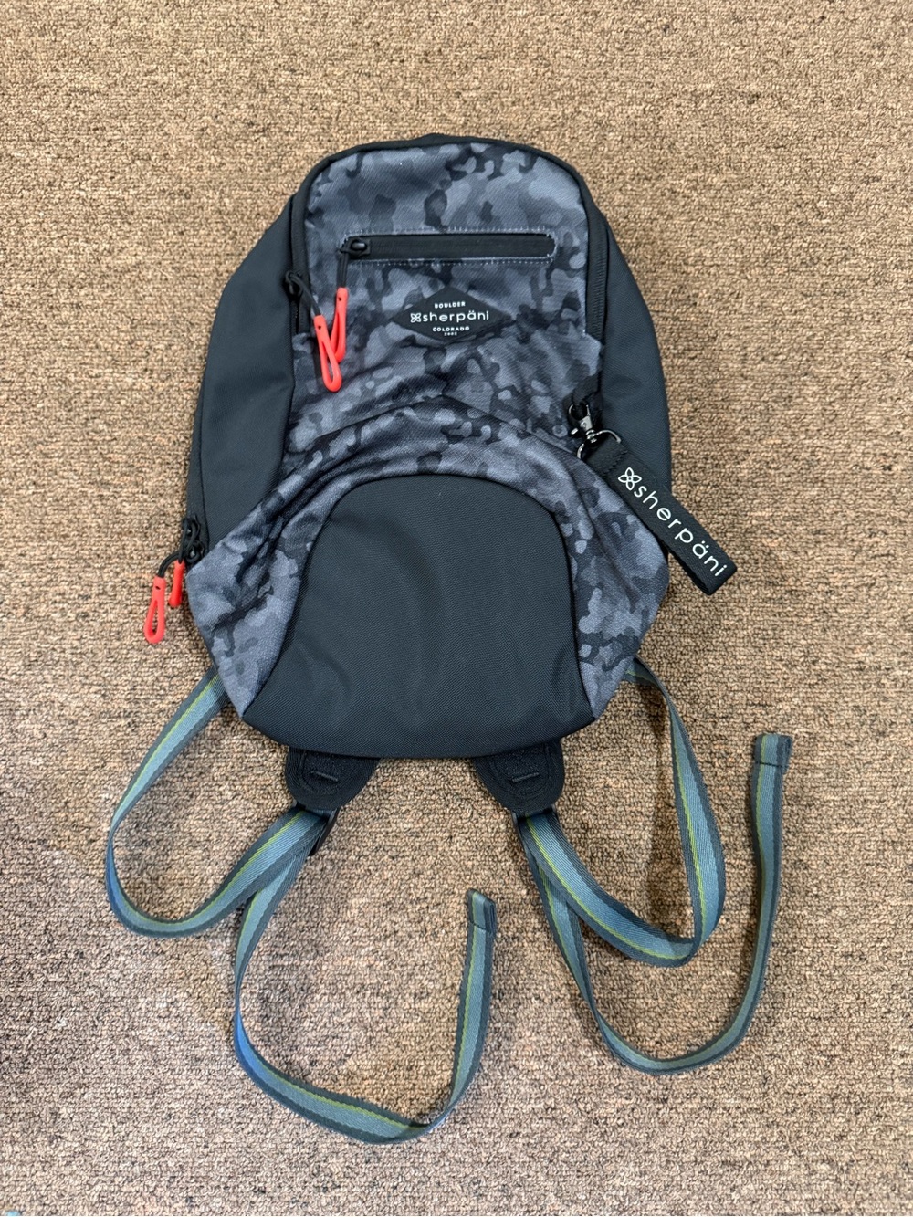 Sherpani Vespa Mini Backpack Dream Camo RFID Travel Daypack 8L